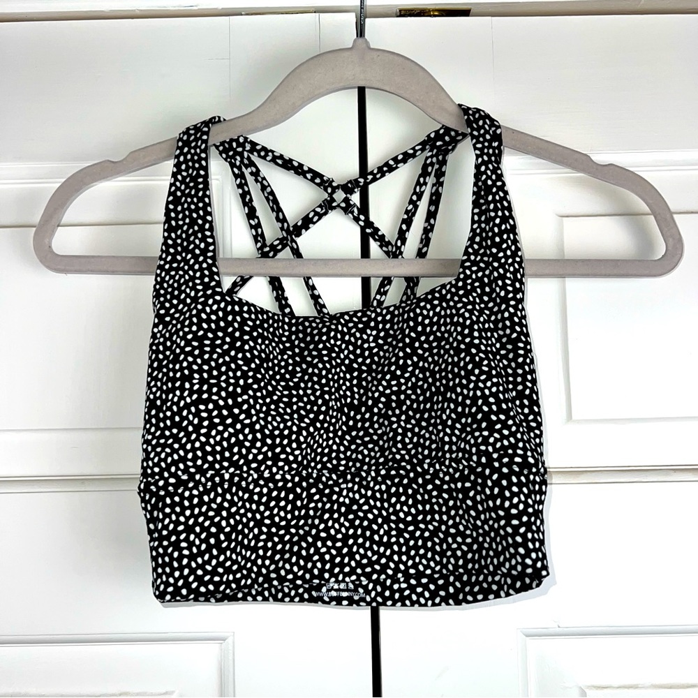 Buffbunny Revolution Sports Bra size extra small in onyx black bossy print